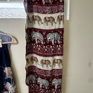Beautiful Elephant Print Wrap-Around Skirt